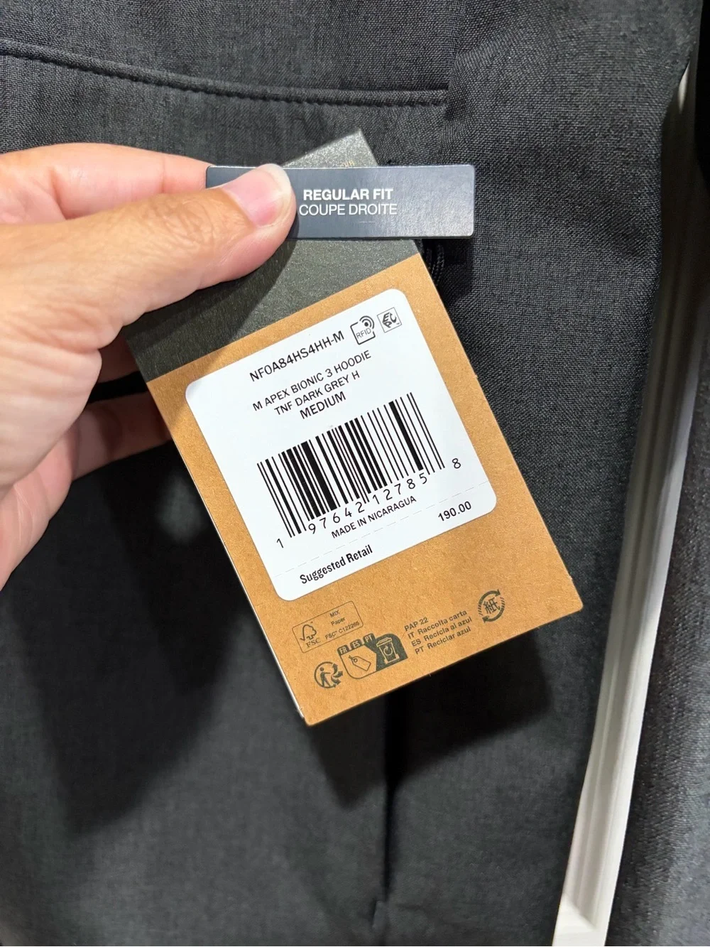 The North Face new tags
